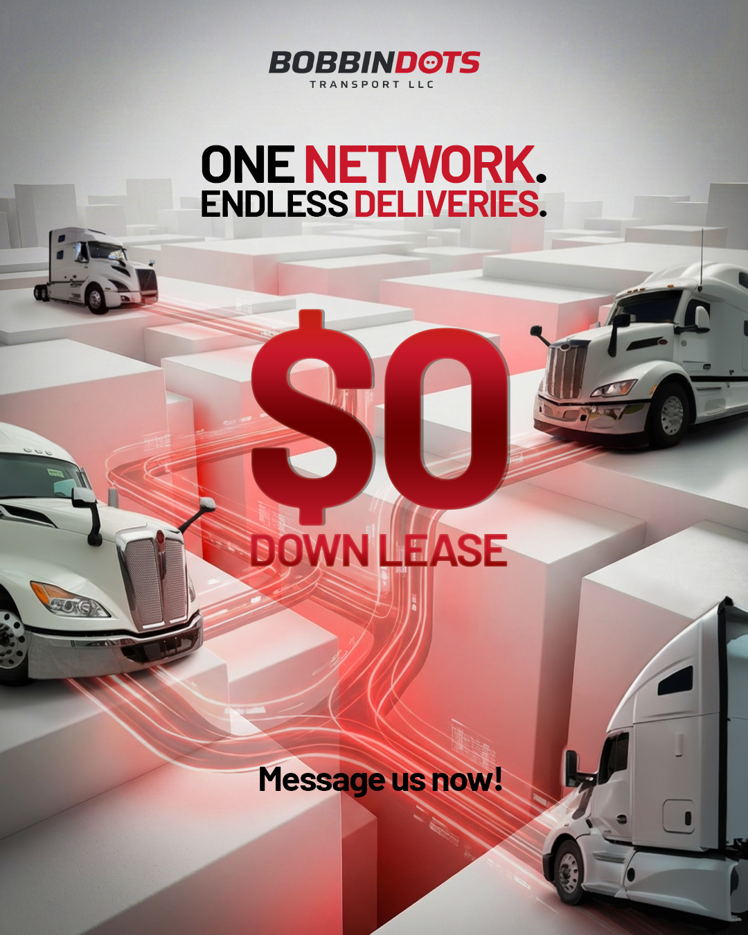 $0 Down Lease – One Network. Endless Deliveries.